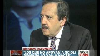 C5N  POLITICA ENTREVISTA A RICARDO ALFONSIN PARTE 3 [upl. by Anaig]