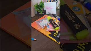 How to make aesthetic notes 🎀🌸  Aesthetic notes making  aesthetic studyvlog notes cute [upl. by Aynotal]