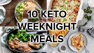 10 Easy Keto Dinner Meals for Busy Weeknights [upl. by Seftton909]