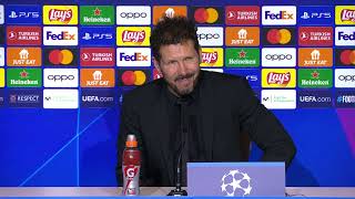 Diego Simeone FULL postmatch press conference  Atletico Madrid 60 Celtic [upl. by Kendell]