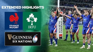 France v Ireland  Extended Highlights  2022 Guinness Six Nations [upl. by Irvine]