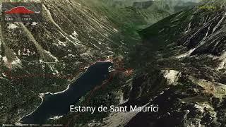 Estany de Sant Maurici ∆ hiking trails ∆ 3dtrailcomspain [upl. by Eenoj]