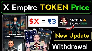 X Empire Token Price Predictions 🥳 xempire airdrop token x empire new update xempire token pricex [upl. by Starinsky]