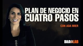 Plan de Negocio Los 4 pasos que debes seguir para tener un negocio eficaz Por Ada Mier [upl. by Lebana]