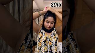 2015 Vs 2024 Hairstyle Hack✨🫶hair hairstyle viralvideo shorts trending subscribe new [upl. by Hennebery]