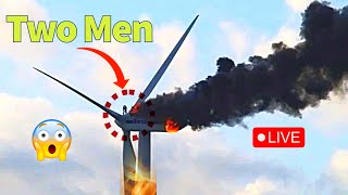 Two Engineers stuck Over BURNING Wind Turbine  True Story [upl. by Petie]