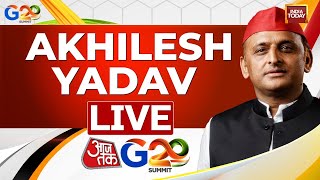 Akhilesh Yadav Interview SPs Akhilesh On Elections  Aaj Tak G20 Summit  Akhilesh on Modi Govt [upl. by Akimet]