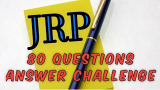 Jrp questions and answers  80 questions challenge  everyday day jrp answers video  chef somjeet [upl. by Nytsirhc]