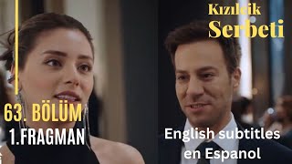 KIZILCIK SERBETI Episode 63 trailer  English subtitles En Espanol Sila Turkoglu [upl. by Aicelef]