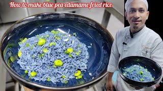 blue pea edamame fried rice नीले मटर एडामे फ्राइड राइसBishekRsl [upl. by Ater323]