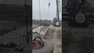 Reinforced concrete bridge installation process [upl. by Joao356]