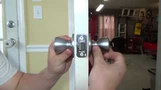 TUTORIAL  How To Change A Door Knob Home Repair [upl. by Persas]