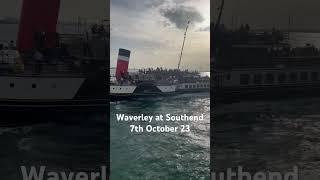 Waverley the world’s last sea going paddle steamer at Southend Pier [upl. by Yennek]