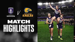 Fremantle v West Coast Eagles Highlights  Round 22 2022  AFL [upl. by Ulrick]