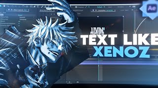 TEXT LIKE XENOZ  After Effect AMV Tutorial  TEXT ANIMATION [upl. by Elizabeth]