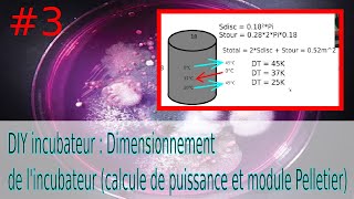 DIY incubateur  Dimensionnement de lincubateur calcule de puissance et module Pelletier 3 [upl. by Ovid397]