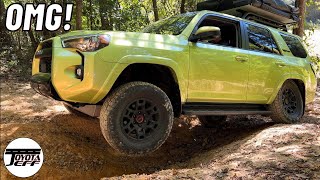 Steep Hill Ascent 4Runner TRD Pro using Crawl Control amp MultiTerrain [upl. by Chill]