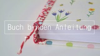 Grundtechnik Fadenbindung  Buch binden Anleitung für Anfänger DIY [upl. by Jeu]