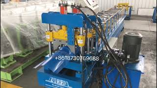 Round Metal Steel Ridge Cap Roll Forming Machine Worksrollformingroofing machine [upl. by Osborne]