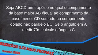 MA13 Cap2 exercício 255 versão 2022 mestrado profmat [upl. by Wamsley813]