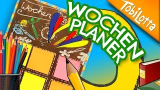 Wochenplaner DIY  Zuschauer Idee  Wochenplaner gestalten  Wochenplaner basteln  Tobilotta 97 [upl. by Marka]