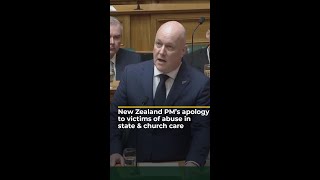 New Zealand PM apologises to victims of abuse in state and church care  AJ shorts [upl. by Fredela]