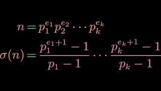 Sigma Sum of the Divisors or Factors of an Integer [upl. by Emmuela]