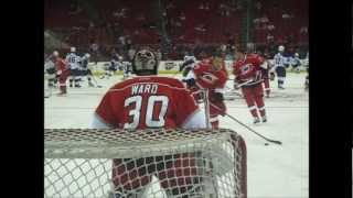 Carolina Hurricanes warmups from ice level [upl. by Adelpho]