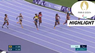 Para Athletics Womens 100m T47 Final Highlights 2024  Rodriguez Bag Win Gold today [upl. by Francyne]