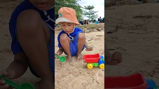 mas rafa main di pantai tanjung pinggir [upl. by Naerol]