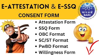 EAttestation SSQ Consent Form Willingness Form Department of atomic EnergyDAE SSC MTS 202223 [upl. by Ogdon]