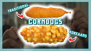 SNACKS TRADITIONELE VS KOREAANSE CORNDOGS  EtenmetNick  How to [upl. by Matta]