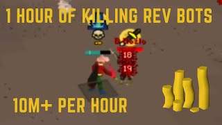 My Pure Made 10m In One Hour Of Farming Rev Bots  OSRS [upl. by Otrebogir]