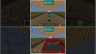 Cruiser bike vs red car shorts bike car minecraft [upl. by Hollerman500]