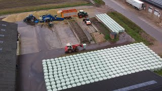 Corn silage baling [upl. by Attenwahs]