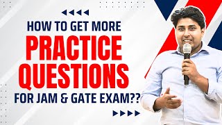 How to get more practice Questions for JAM amp GATE Exam Mathstats  8810409392 [upl. by Nalro985]