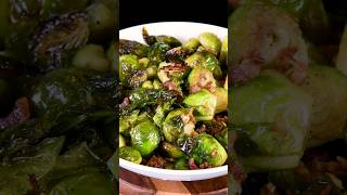 How to Make Roasted Brussels Sprouts with Bacon Repollitos Coles de Bruselas shorts [upl. by Odilia]