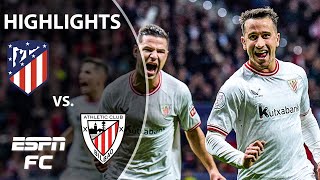 Atletico Madrid vs Athletic Club  Copa del Rey Highlights  ESPN FC [upl. by Suruat]