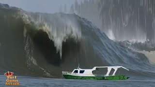 🔴  Vague Géante Bateau Tempête en mer  🔴 Vague Scélérate Accident de bateau Bateau chaviré [upl. by Hannavas]