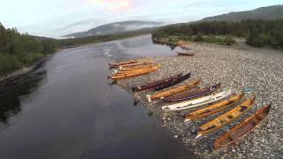 Fly fishing for big atlantic salmon in the famous Alta river [upl. by Ereveniug]