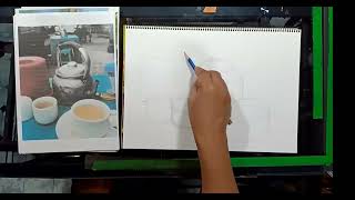 Pencil drawing texture demonstration [upl. by Coulombe]