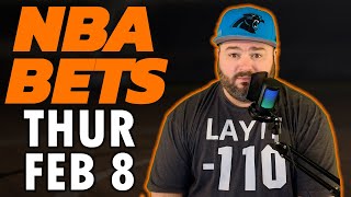 NBA Bets Thursday February 8 Picks amp Predictions  The Sauce Network  Kyle Kirms [upl. by Atews]