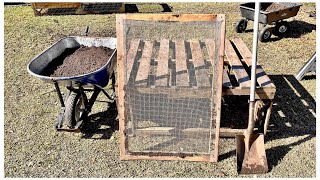 DIY Compost Screen Sifter [upl. by Alyhs76]