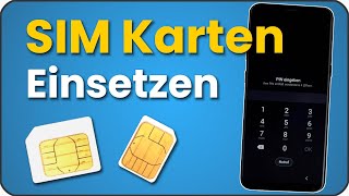 Neue Sim Karte einsetzen  wechseln SIM Karte richtig einlegen  tauschen SIM Karten Größe [upl. by Petigny512]