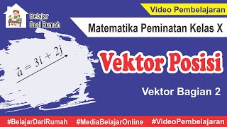 Vektor Posisi Vektor Bagian 2 Matematika Peminatan Kelas 10  m4thlab [upl. by Gnet]