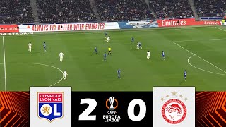 Olympique Lyonnais vs Olympiacos 20  UEFA Europa League 202425  Match Highlights [upl. by Dviad]