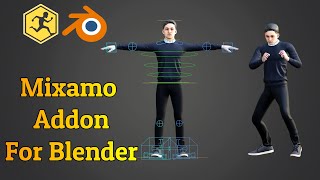 Create Rigged And Animated 3D Character With Mixamo  Blender Addon [upl. by Anelav]