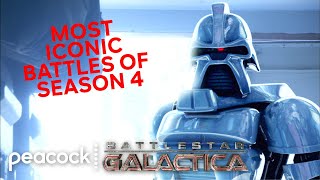 Most Iconic Battles Of Season 4  Battlestar Galactica [upl. by Chic]