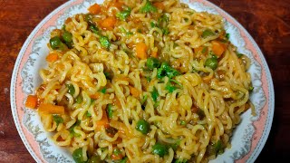 Maggi Masala Recipe  Vegetable Maggi Recipe  Maggie 🍝 [upl. by Ernestus]