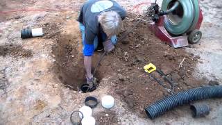 How To Find And Repair Broken French Drain Pipe  DIY [upl. by Helsie275]